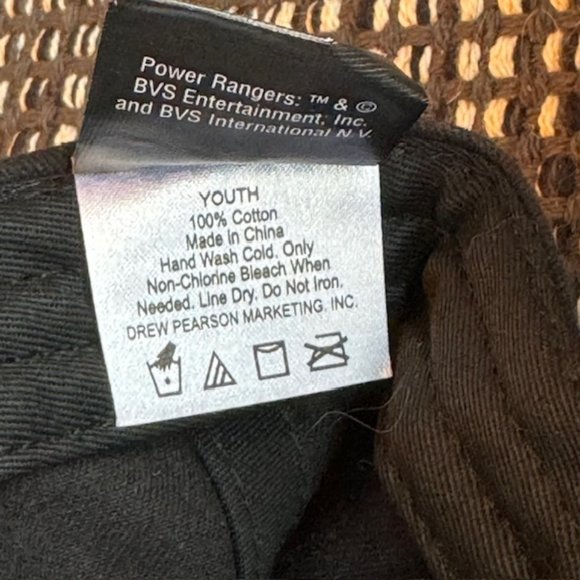 NWOT Vintage POWER RANGERS Dinothunder Raptor Power Strapback Hat - Picture 2 of 13